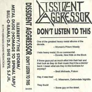 Dissident Aggressor - Don't Listen To This flac