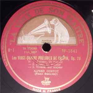Alfred Cortot, Chopin - Les Vingt-Quatre Préludes De Chopin, Op. 28 flac