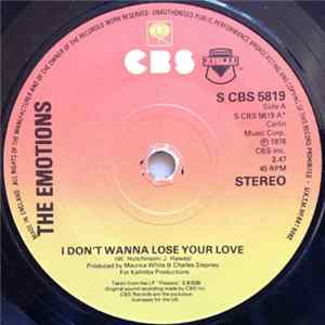 The Emotions - I Don't Wanna Lose Your Love flac