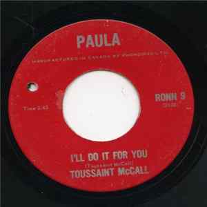 Toussaint McCall - I'll Do It For You / The Toussaint Shuffle flac