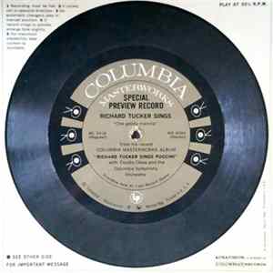 Richard Tucker - Special Preview Record flac