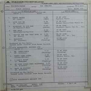 The Inmates - First Offence flac