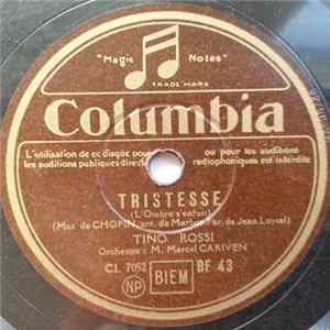 Tino Rossi - Tristesse / Pensée D'Automne flac