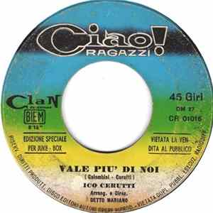 Ico Cerutti, Pilade - Vale Più Di Noi / La Mia Ciccia flac