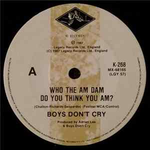 Boys Don't Cry - Who The Am Dam Do You Think You Am flac