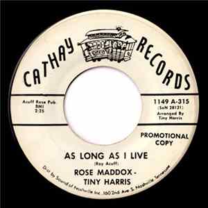 Rose Maddox - Tiny Harris - As Long As I Live flac