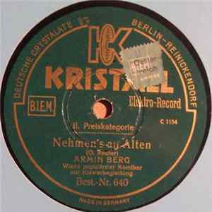 Armin Berg - Nehmen's An Alten / Grossmütterleins Geschichten flac