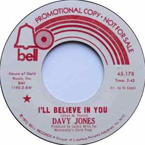 Davy Jones - I'll Believe In You / The Road To Love flac