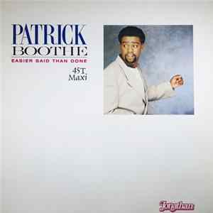 Patrick Boothe - Easier Said Than Done flac