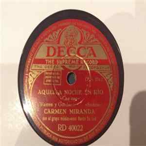 Carmen Miranda - Aquella Noche En Rio / Arca De Noe flac