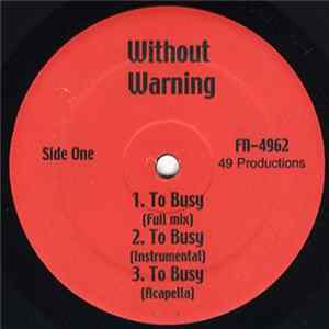 Without Warning - To Busy flac