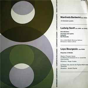 Manfredo Barberini, Ludwig Senfl, Loys Bourgeois - In Honorem Lucani / Drei Motetten / Psaumes Et Motetes flac