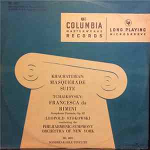 Khachaturian / Tchaikovsky - Leopold Stokowski Conducting The Philharmonic-Symphony Orchestra Of New York - Masquerade Suite / Francesca Da Rimini, Symphonic Fantasia, Op. 32 flac