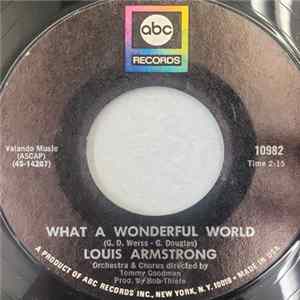 Louis Armstrong - What A Wonderful World / Cabaret flac
