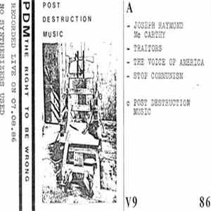 Post Destruction Music - The Right To Be Wrong flac