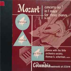 Vronsky And Babin, Rosina Lhévinne, Wolfgang Amadeus Mozart, Thomas Scherman, The Little Orchestra Society - Concerto No. 7 in F Major for three pianos (k. 242) flac