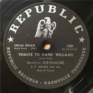 J.T. Adams And The Men Of Texas - Tribute To Hank Williams / Your God Is Near flac