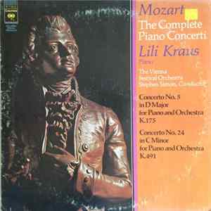 Mozart - Lili Kraus, The Vienna Festival Orchestra, Stephen Simon - Concerto No. 5 In D Major For Piano And Orchestre, K.175 / Concerto No. 24 In C Minor For Piano And Orchestra, K.491 flac