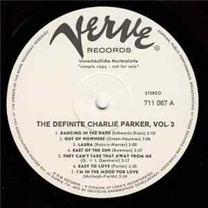 Charlie Parker - The Definite Charlie Parker Vol. 3 flac