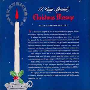 Lionel Barrymore - A Very Special Christmas Message From Libbey - Owens - Ford Glass Company flac