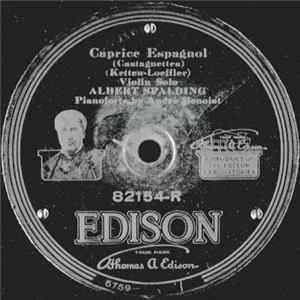 Albert Spalding - Caprice Espagnol / Souvenir flac