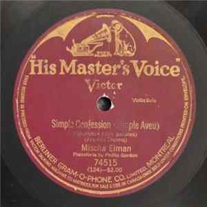Mischa Elman - Simple Confession (Simple Aveu) flac