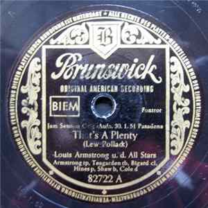 Louis Armstrong Und Den All Stars / Jack Teagarden Mit L. Armstrong U. D. All Stars - That's A Plenty / Lover flac