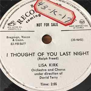 Lisa Kirk - I Thought Of You Last Night / Look Up flac
