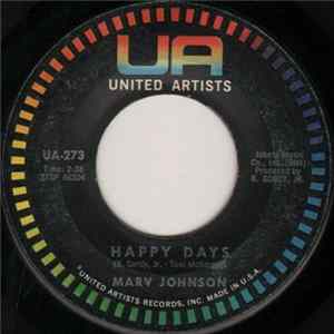 Marv Johnson - Happy Days / Baby, Baby flac