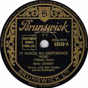 Bing Crosby - It Makes No Difference Now / I'm Thinking Tonight Of My Blue Eyes flac