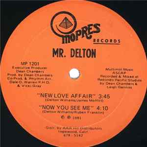 Mr Delton - New Love Affair / Now You See Me flac