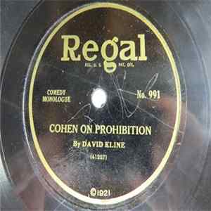 David Kline - Cohen On Prohibition / Cohen's New Auto flac