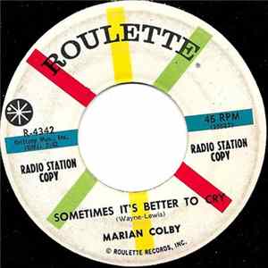 Marian Colby - Sometimes It's Better To Cry / Just Because flac