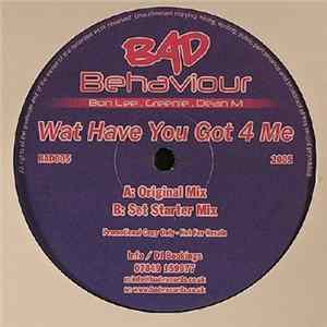 Bad Behaviour - Wat Have You Got 4 Me flac
