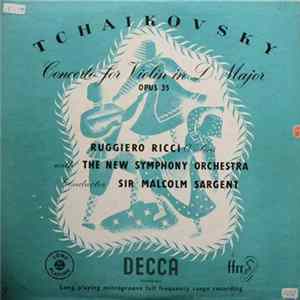 Ruggiero Ricci, Sir Malcolm Sargent, Tchaikovsky, The New Symphony Orchestra - Concerto For Violin In D Major, Opus 35 flac