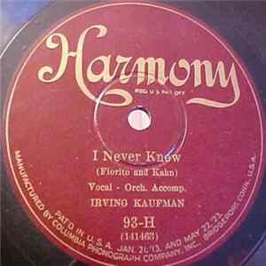Irving Kaufman - I Never Knew / Who? flac