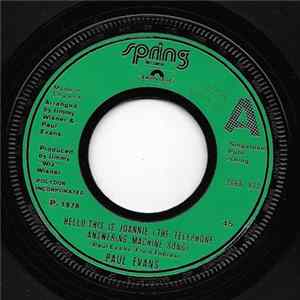 Paul Evans - Hello, This Is Joannie (The Telephone Answering Machine Song) flac