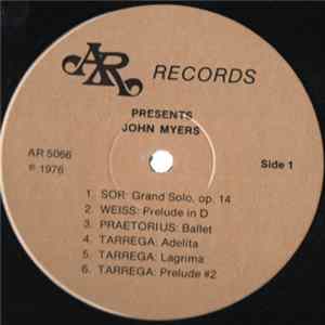 John Myers - Plays Music Of Giuliani, Sor, Weiss & Tarrega flac