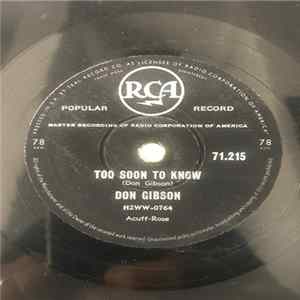 Don Gibson - Too Soon To Know flac