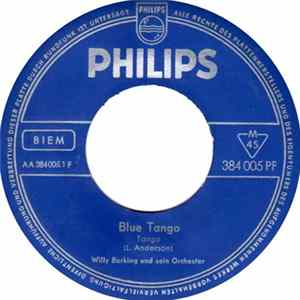Willy Berking Und Sein Orchester - Blue Tango flac