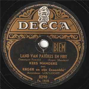 Kees Manders Met Erger En Zijn Ensemble - Land van Patékes En Frit / Het Cafetje .... flac