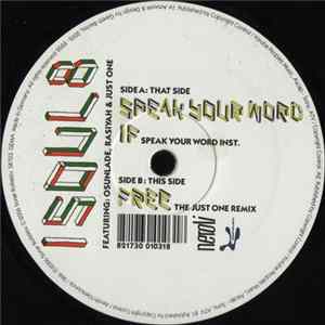 Isoul8 Featuring Osunlade, Rasiyah & Just One - Speak Your Word flac