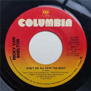 Ricky Van Shelton - Crime Of Passion / Don't We All Have The Right flac