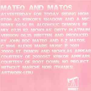 Mateo And Matos - Yesterday For Today (Riding High) flac