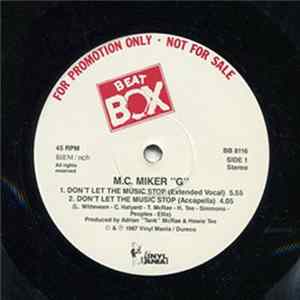 MC Miker G - Don't Let The Music Stop flac