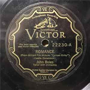 John Boles - Romance / After A Million Dreams flac
