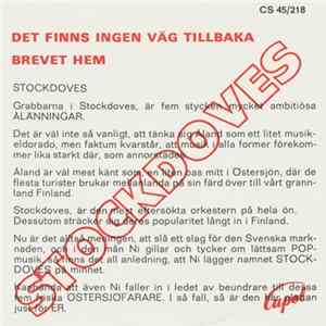 Stockdoves - Det Finns Ingen Väg Tillbaka / Brevet Hem flac