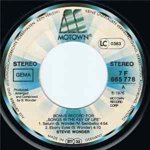 Stevie Wonder - Bonus Record For "Songs In The Key Of Life" flac