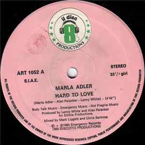 Marla Adler - Hard To Love flac