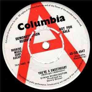 Dinah Washington - You're A Sweetheart / It's A Mean Old Man's World flac